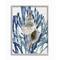 Stupell Industries Blue Coral & Shell Wall Art in Gray Frame